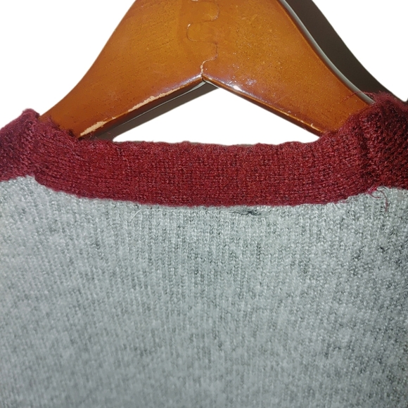 Alison Andrews Color Block Fuzzy Open Cardigan - Medium - Picture 4 of 5